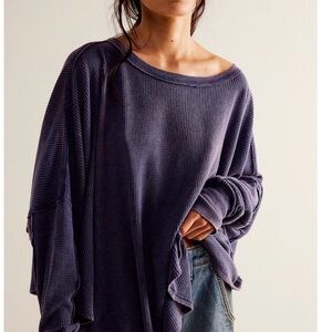 NWT Free People WE THE FREE Microphone Drop Thermal